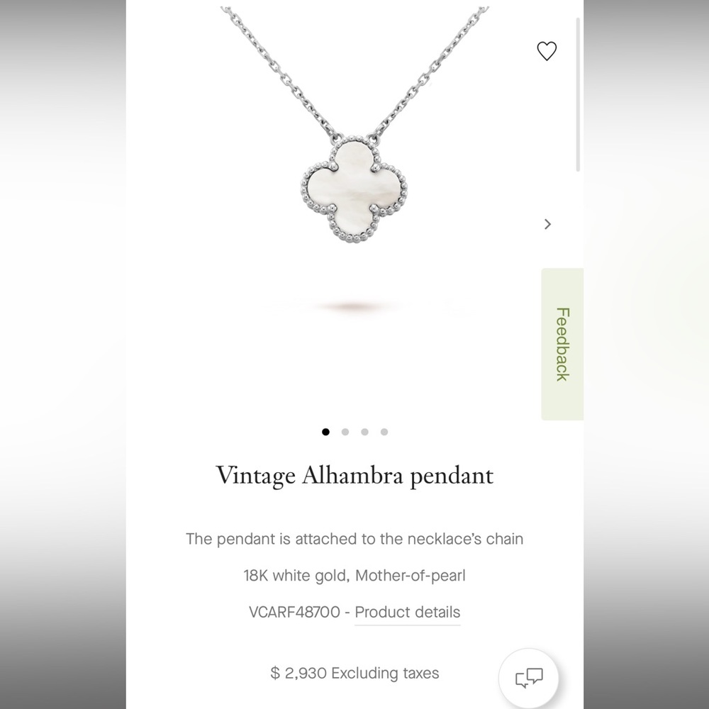 Van Cleef & Arpels Single Motif Vintage Alhambra Necklace 🤍 - Picture 14 of 14